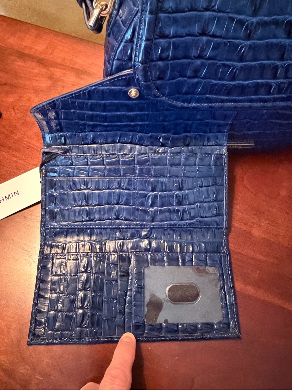 Cynthia Ink Leontyne Brahmin bag with matching clutch - Picture 8 of 9